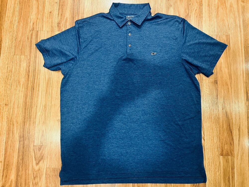 Vineyard Vines Mens OTG On The Go Sankaty XL Blue 92/8 Blend Golf